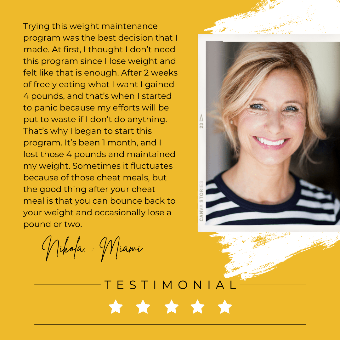 A New You Wellness Weight Maintenance Program Testimonial - Nikola