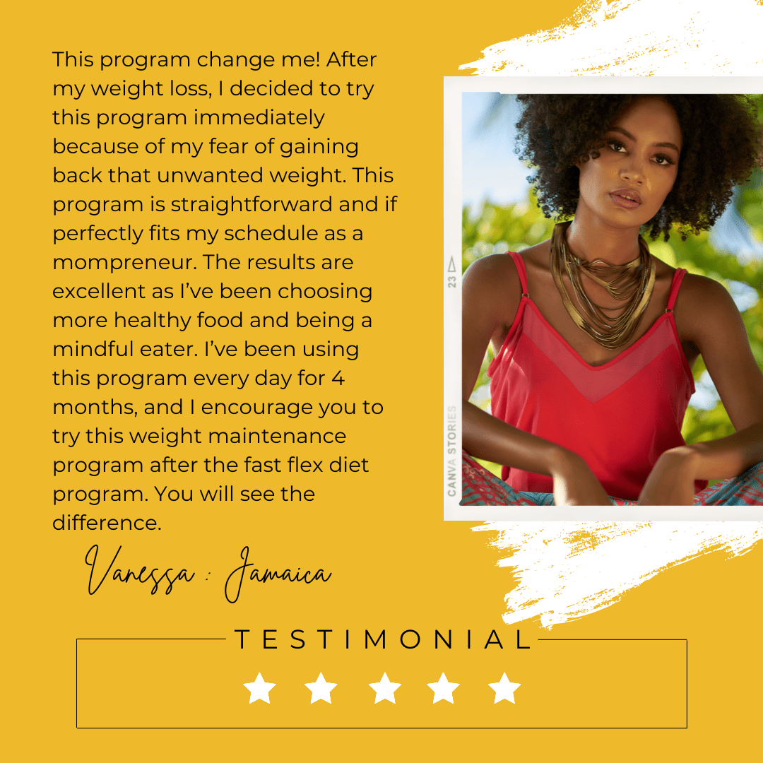 A New You Wellness Weight Maintenance Program Testimonial - Vanessa